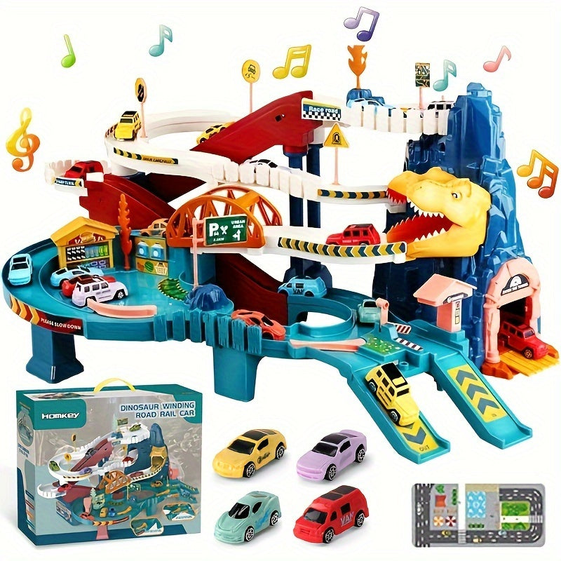 Fun Dinosaur Playset with Race Track