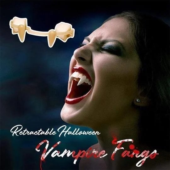 Easy Fit Retractable Vampire Teeth - Fesara