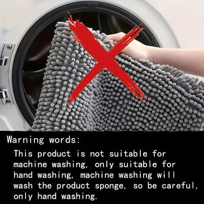 Plush Round Bathroom Mat Ultra Soft Anti Slip Chenille