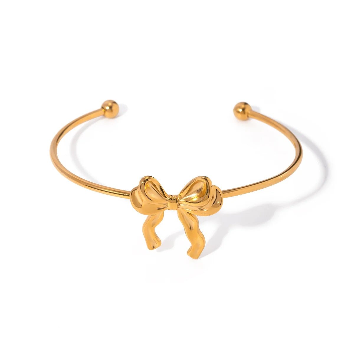 Elegant Women's Bow Cuff Bangle
