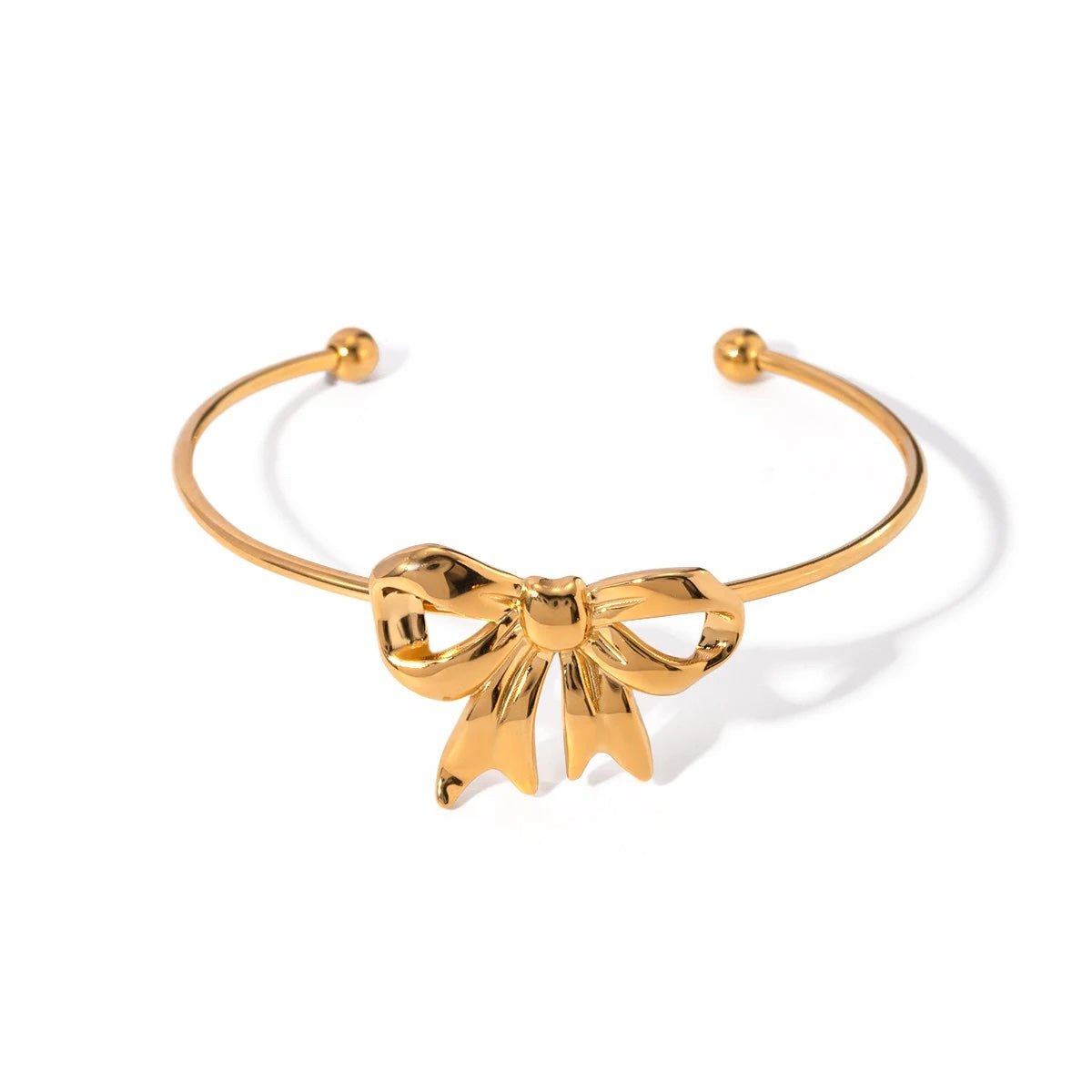 Elegant Women's Bow Cuff Bangle - Fesara