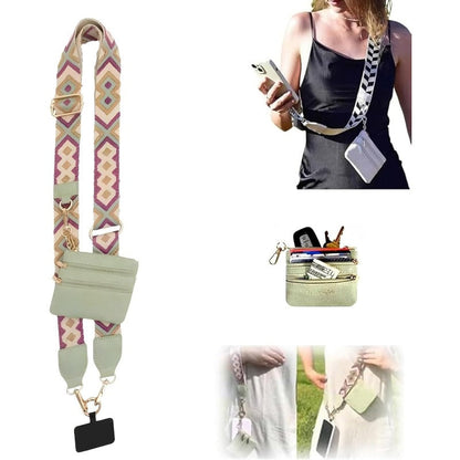 Fesara | Fashion Crossbody Phone Necklace with Removable Card Holder