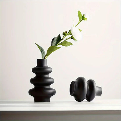Unique Swirl Design Ceramic Vase