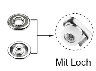 Easy Snap Fastener Metal Button Set