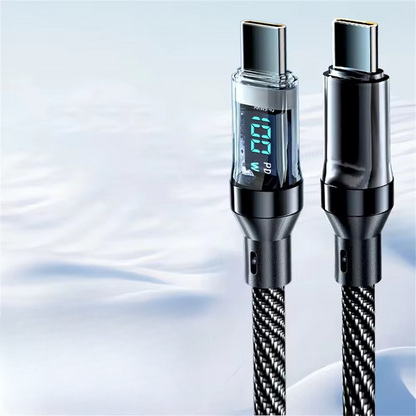 Fast 120W USB-C Quick Charge Cable with LED Indicator
