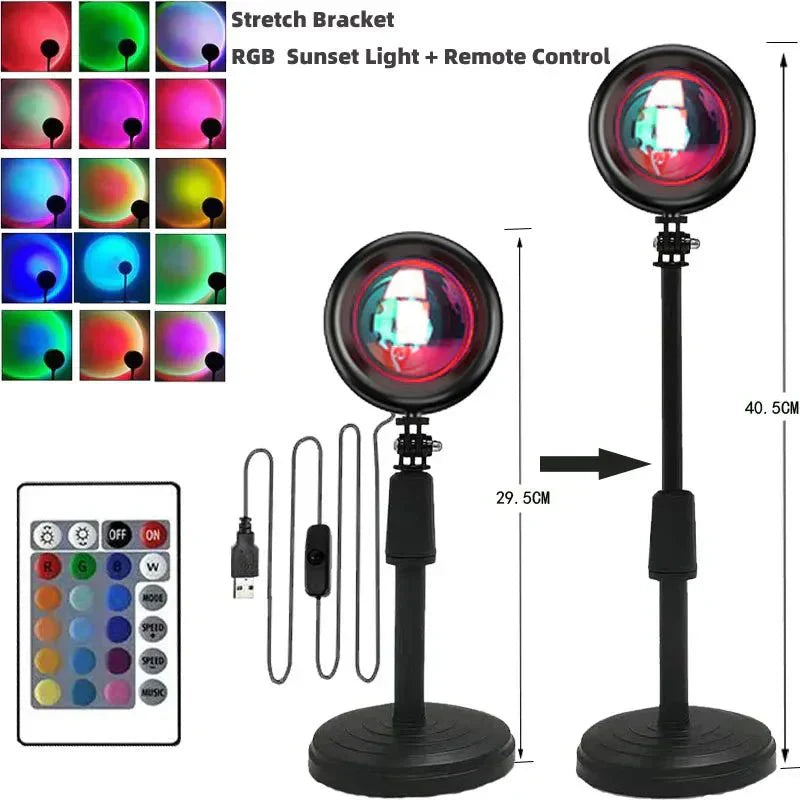 Colorful Sunset Effect Table Lamp