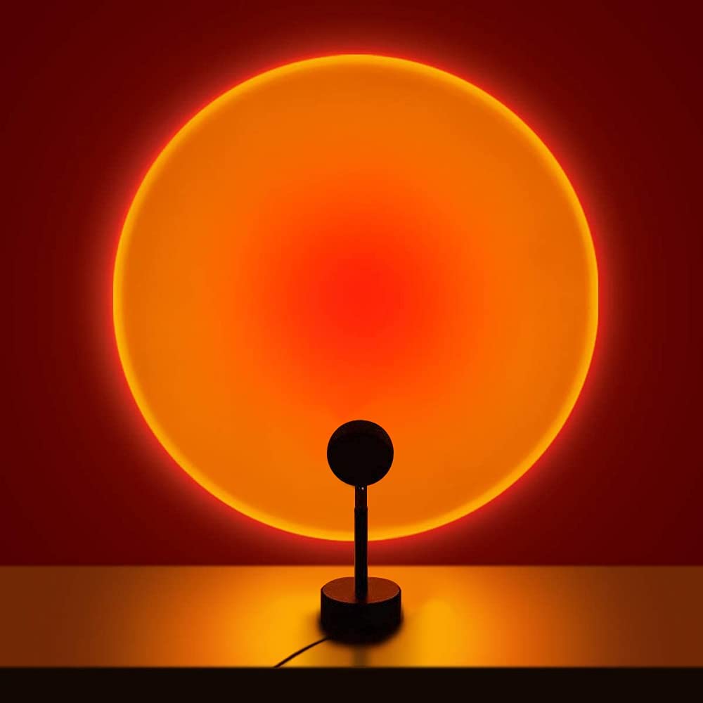 Colorful Sunset Effect Table Lamp - Fesara