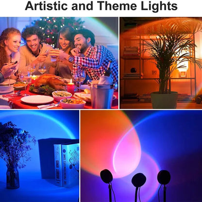 Colorful Sunset Effect Table Lamp