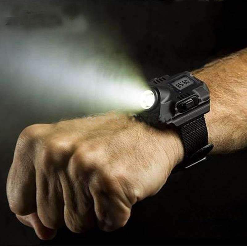 Bright Rechargeable LED Wrist Watch Flashlight - Fesara