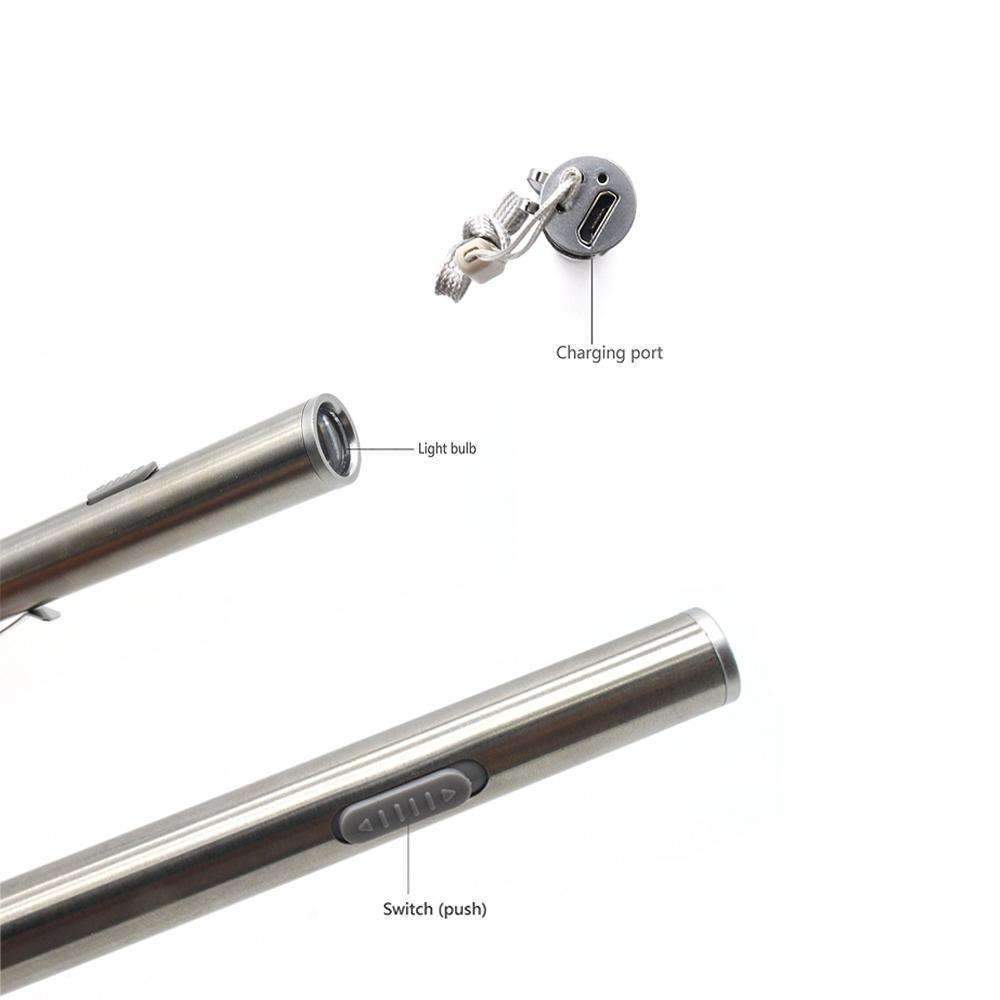 Durable LED Torch Rechargeable Waterproof USB Light