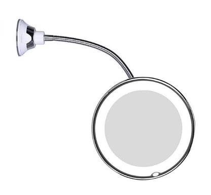 Bright LED Magnifying Makeup Mirror with Flexible Arm