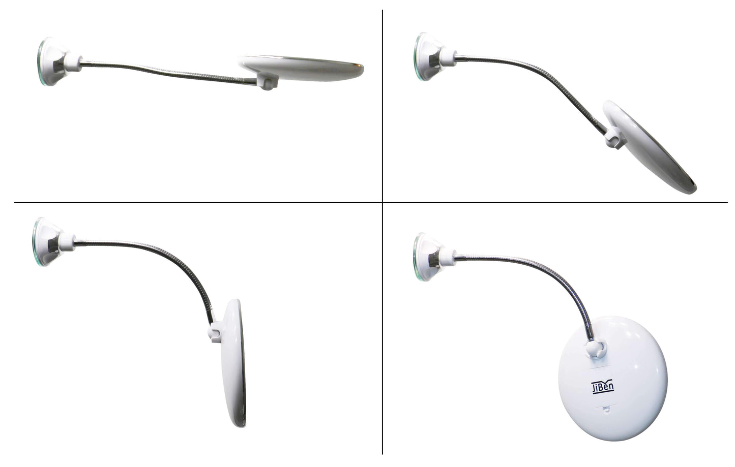 Portable LED Makeup Mirror with 10x Magnification