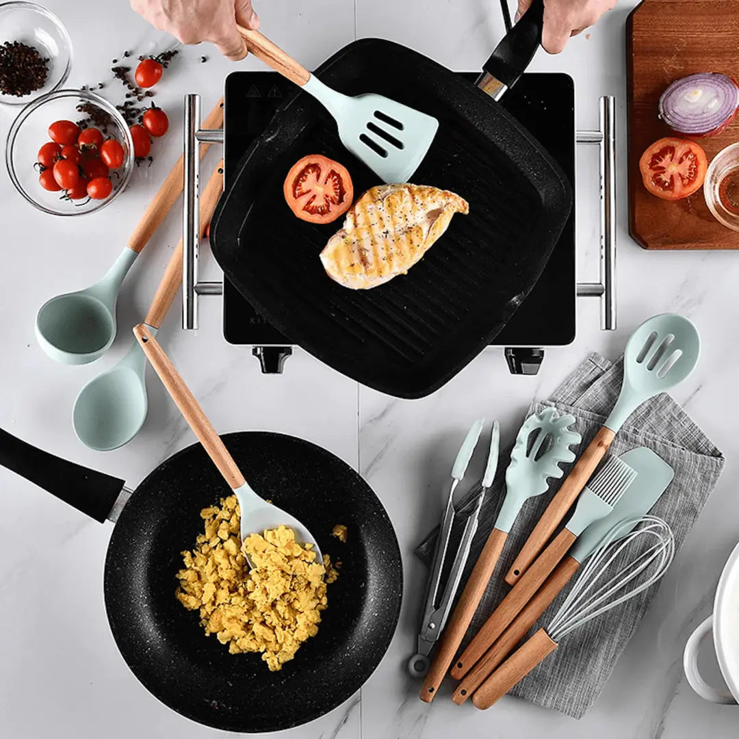 Flexible Non-Stick Silicone Kitchen Tool Set