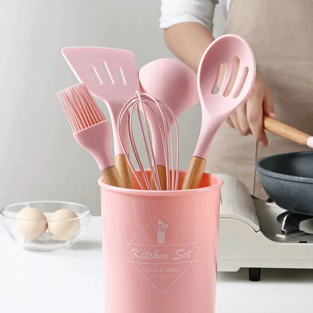 Flexible Non-Stick Silicone Kitchen Tool Set - Fesara