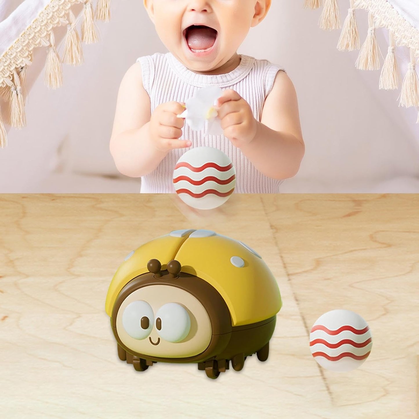 Colorful Baby Water Ladybug Play Toy