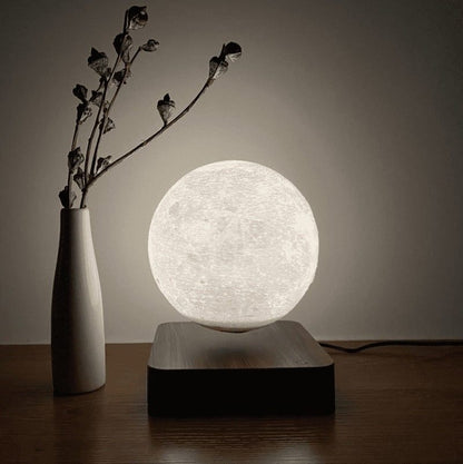 Glowing 3D Moon Table Lamp with LED Magnetic Base