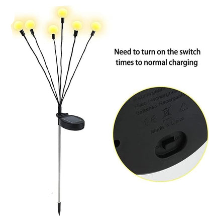 Colorful Solar Powered Firefly Garden Lights