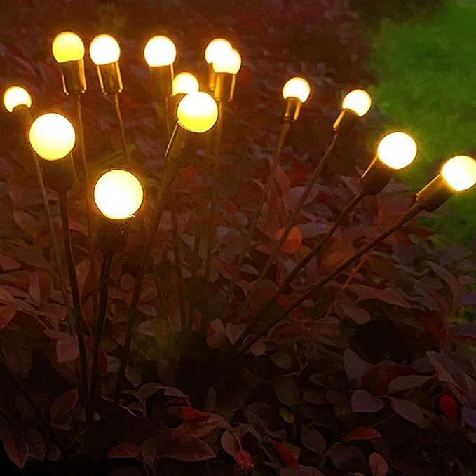 Colorful Solar Powered Firefly Garden Lights