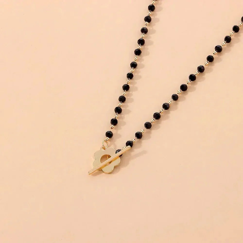 Delicate Blossom Pendant Chain Necklace