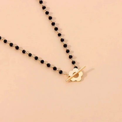 Delicate Blossom Pendant Chain Necklace