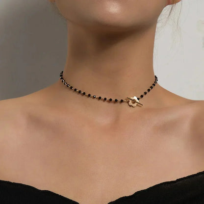 Delicate Blossom Pendant Chain Necklace - Fesara