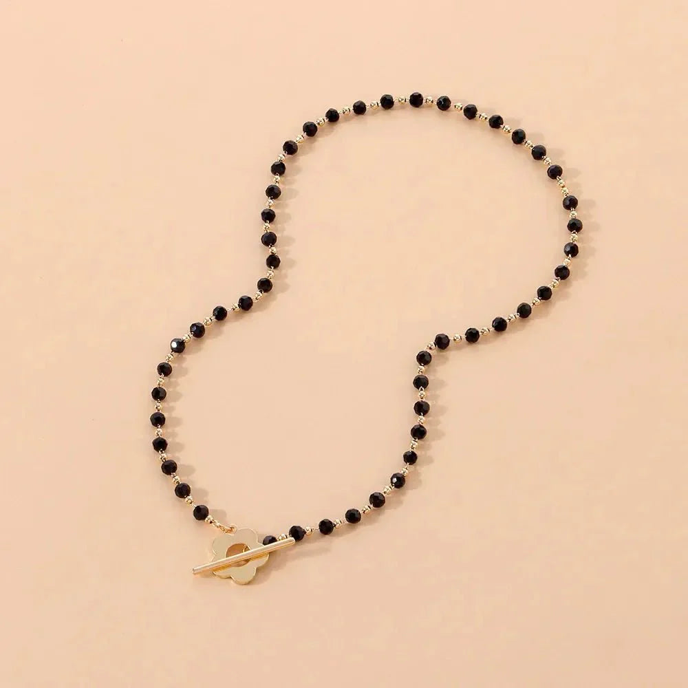 Delicate Blossom Pendant Chain Necklace