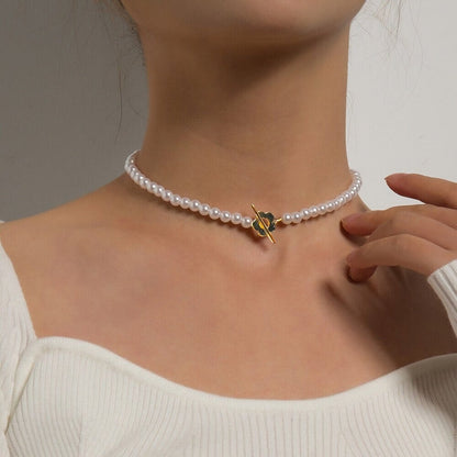 Delicate Blossom Pendant Chain Necklace