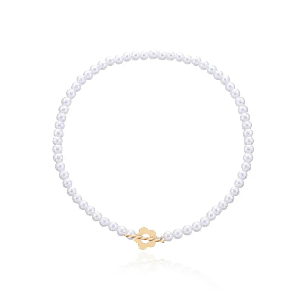 Delicate Blossom Pendant Chain Necklace