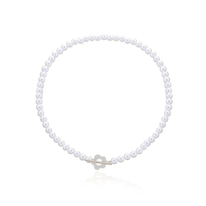 Delicate Blossom Pendant Chain Necklace