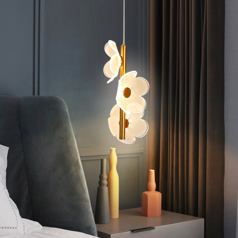 Stylish Floral LED Pendant Lamp - Fesara