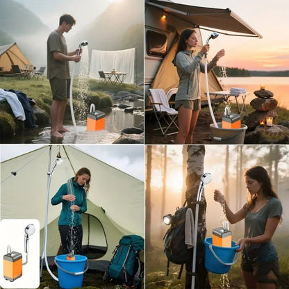 FlowMate – Portable Electric Shower with Adjustable Pressure - Wild Eye Vision