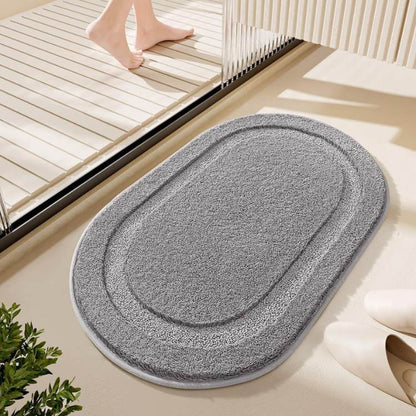 FluffNest Plush Oval Bath Mat - Bath Mat - Wild Eye Vision