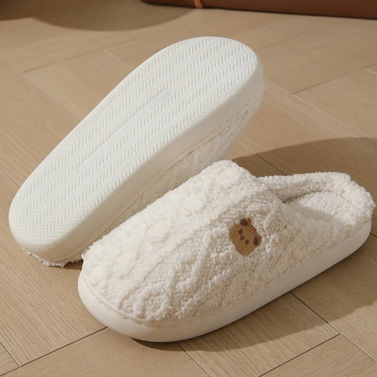 Fluffy Bear Slippers for Women Winter Comfort - Slippers - Wild Eye Vision