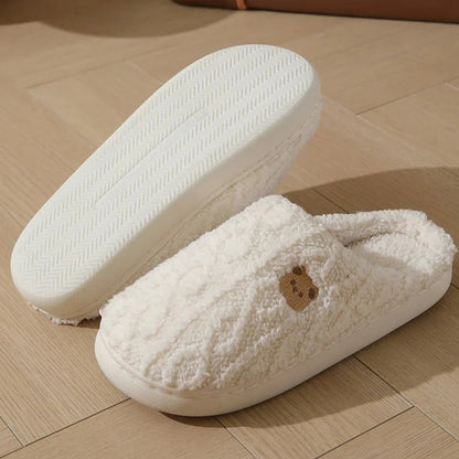 Fluffy Bear Slippers for Women Winter Comfort - Slippers - Wild Eye Vision