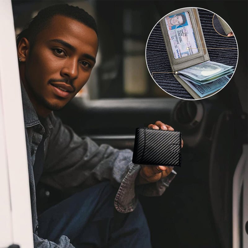 Authentic Leather RFID Blocking Card Wallet