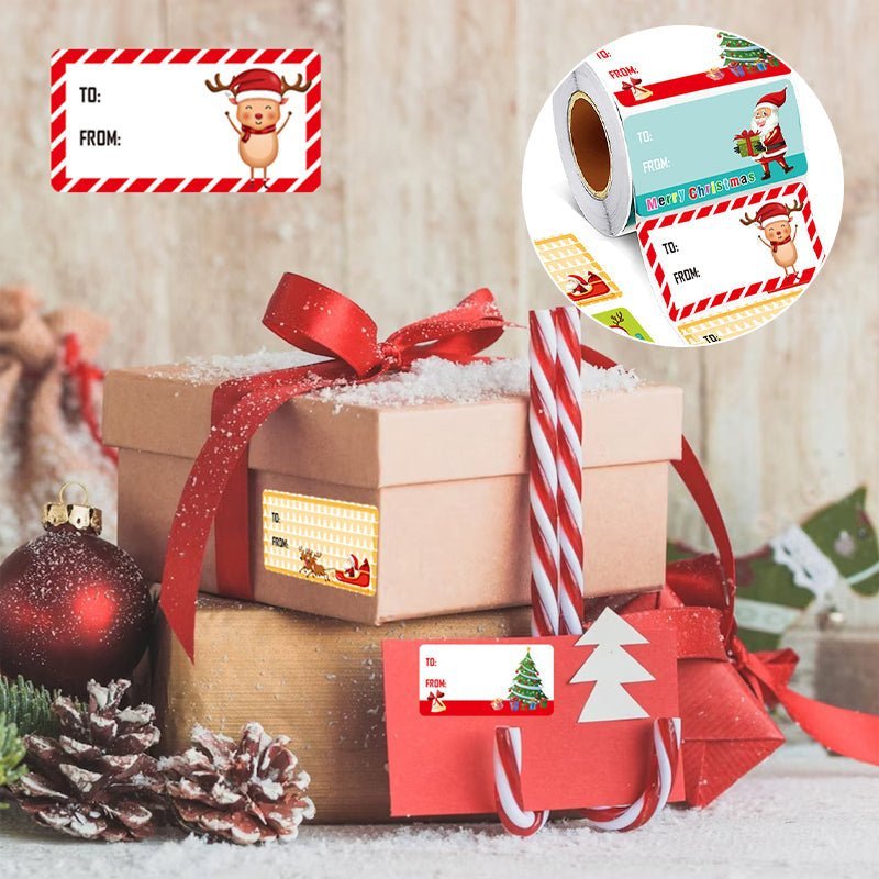 Fesara Christmas Gift Tags - Merry Holiday Labels