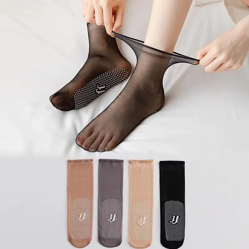 Fesara | Thin, Grip Crystal Soft Socks
