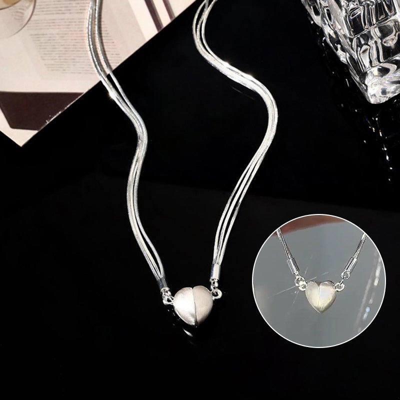 Lovely Magnetic Heart Necklace Pendant