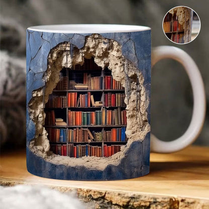 Colorful 3D Book Mug