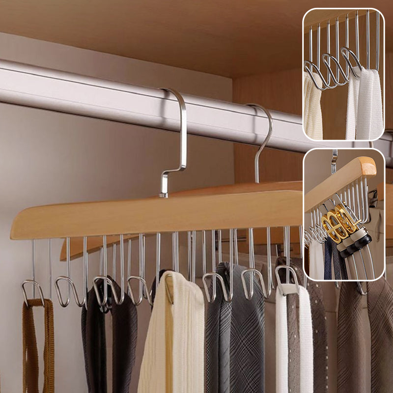 Sturdy Closet Organizer with Multiple Hooks - Fesara
