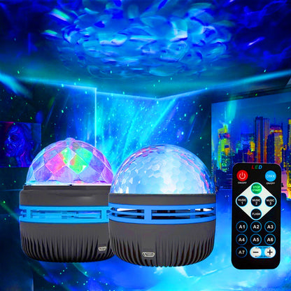 Colorful Night Sky and Wave Projector Lamp