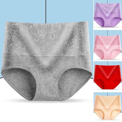 Comfortable High Waist Women's Cotton Briefs - Fesara