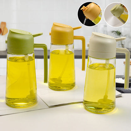 Versatile 2-in-1 Oil Spray Bottle