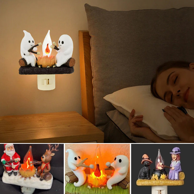 Spooky Flame Effect Lantern
