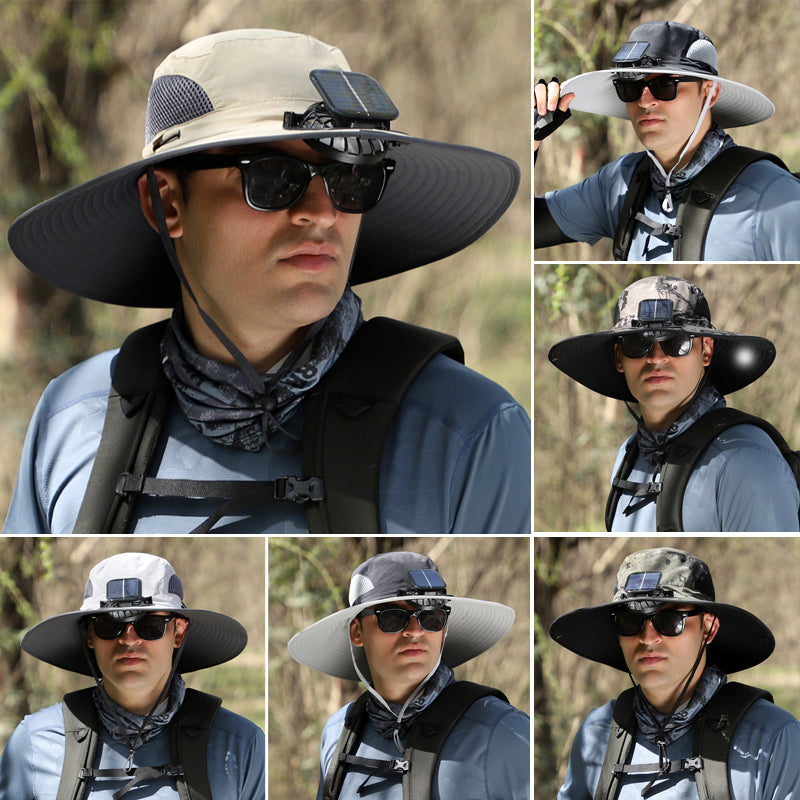 Waterproof Rechargeable Outdoor Fishing Cap Fan
