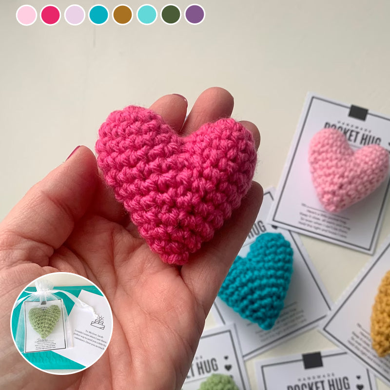 Handmade Crochet Heart Shaped Bag