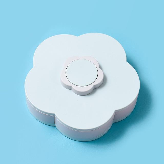 Spinning Floral Desk Organizer Box