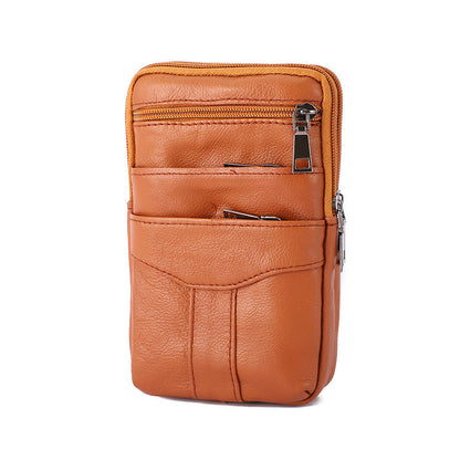 Men's Real Leather Crossbody Phone Bag