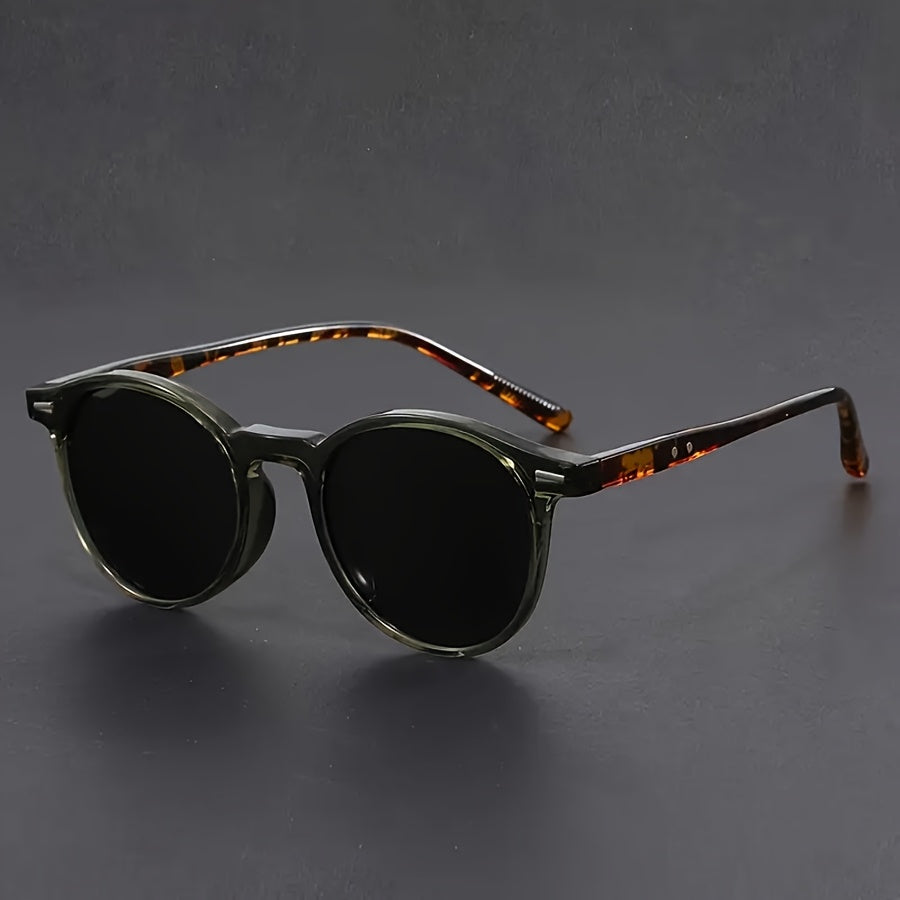 Vintage Round Men's Sunglasses Tortoiseshell Frames