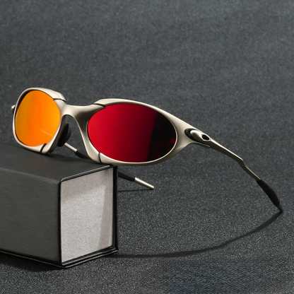 Men's Athletic Polarized Shades - Slim Metal Frame